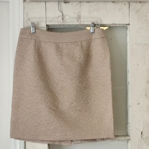 Cream Banana Republic A-line Skirt